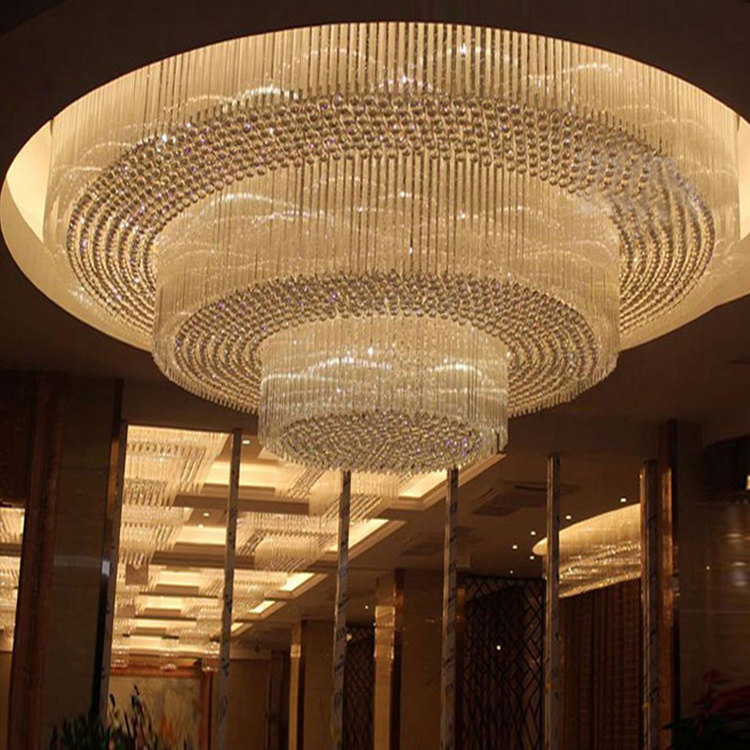 Custom Project Indoor Decoration Lighting Hotel Lobby Hallway Meeting Room Luxury Ceiling Chandelier