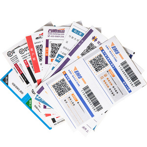 Custom Writing Adhesive Portable Consignment Note Variable Barcode Printing Express Waybill Logistics Scan Code Delivery Note