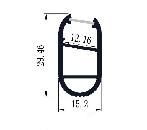 Customization Square Shape Perfil Aluminio LED Aluminum Profile Led Perfiles for Kitchen Cabinet