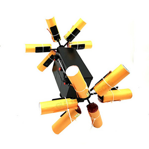 Double wheel rotate windmill wireless remote control cold fountain sparkler flower rotating cold flame fireworks firing system