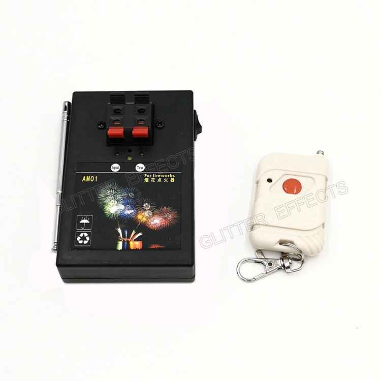 AM02R One receiver 2 channel remote control pyrotechnic firing system cold fireworks firing device for Christmas fireworks show