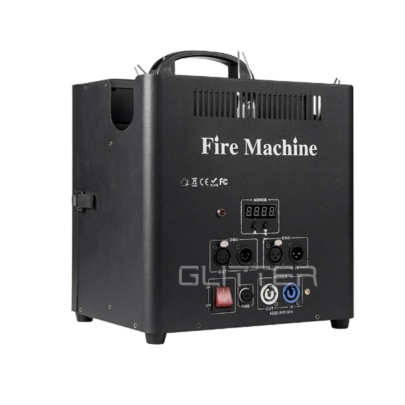 180W Triple Head Fire Machine Dj Fire Flame Machine for Parties Events DMX Flame Projector