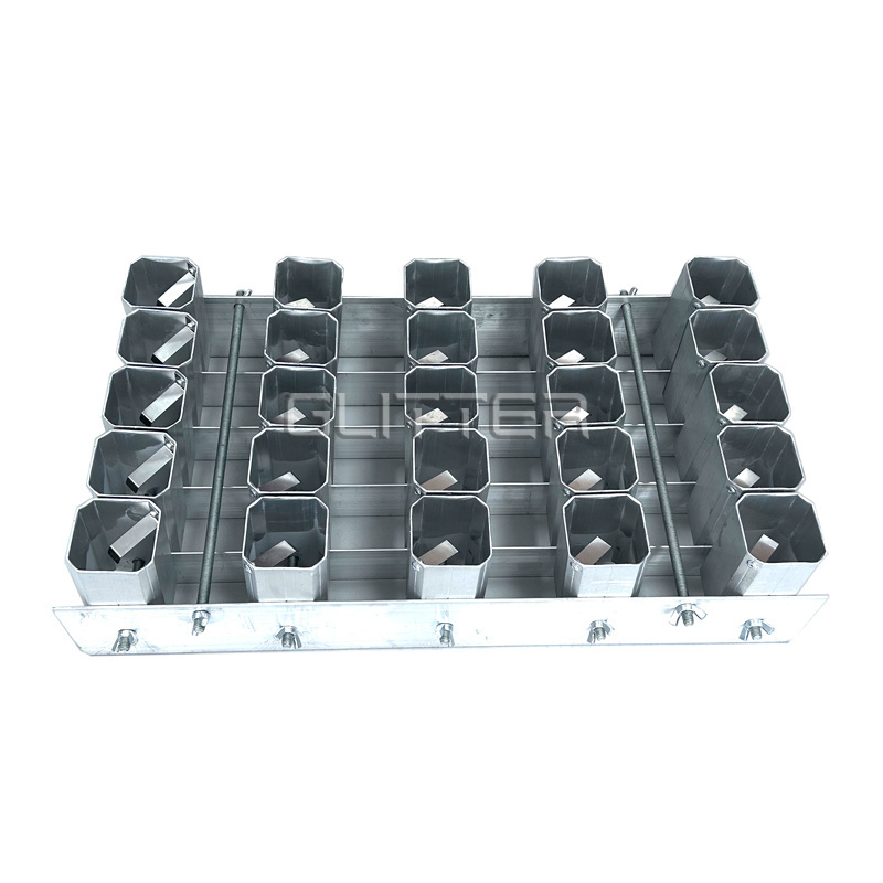 2 Inch 25 shots single shot aluminum tube fireworks display rack