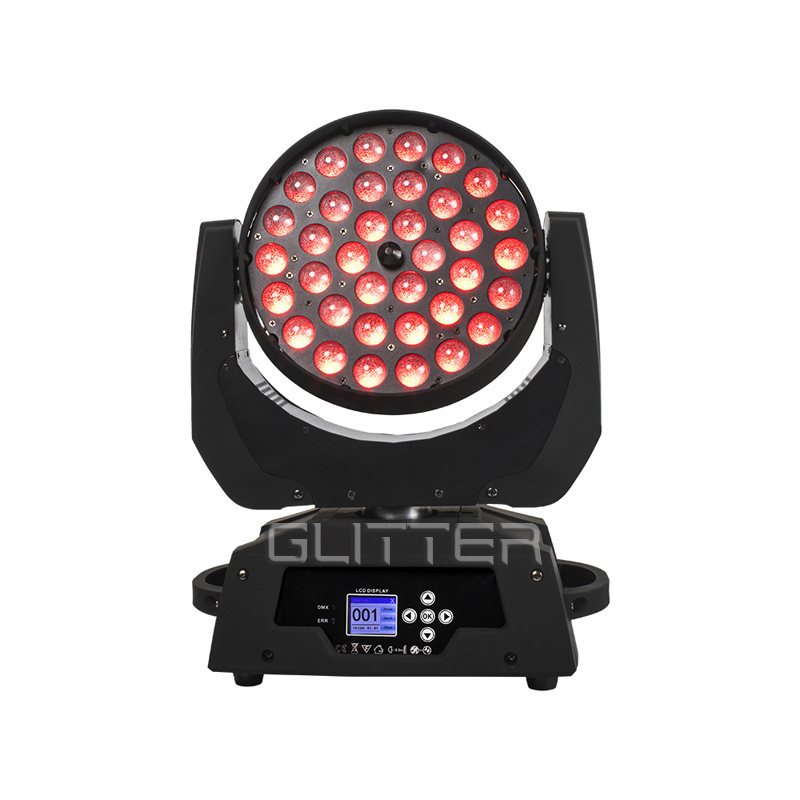 UV LED Moving Head Light 36x18W Wash Zoom Effect DMX Control DJ Lights for Christmas Wedding