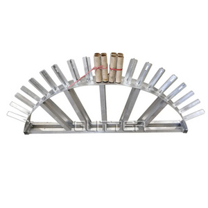 Aluminum alloy 19 Shots fireworks support 1.2 inch fireworks display rack