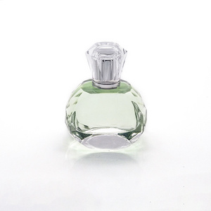 60ml Oval cool perfume glass bottle with pump aluminum cap