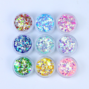 Private Label 5g 1oz Jars Extra Fine Polyester Glitter Powder Holographic Glitter For Cosmetic Body Face Nail Tumbler