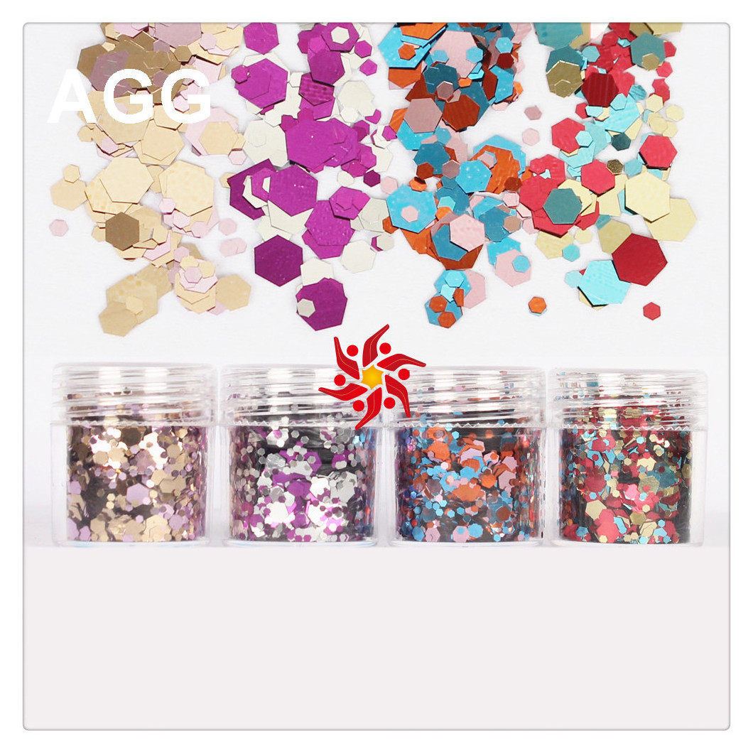 AGG multicolour cosmetics decoration glitter confetti