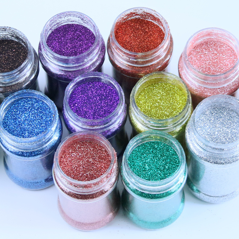 Factory 1/128 Size Cosmetic Grade Fine Glitter  Polyester Bulk Craft Glitter