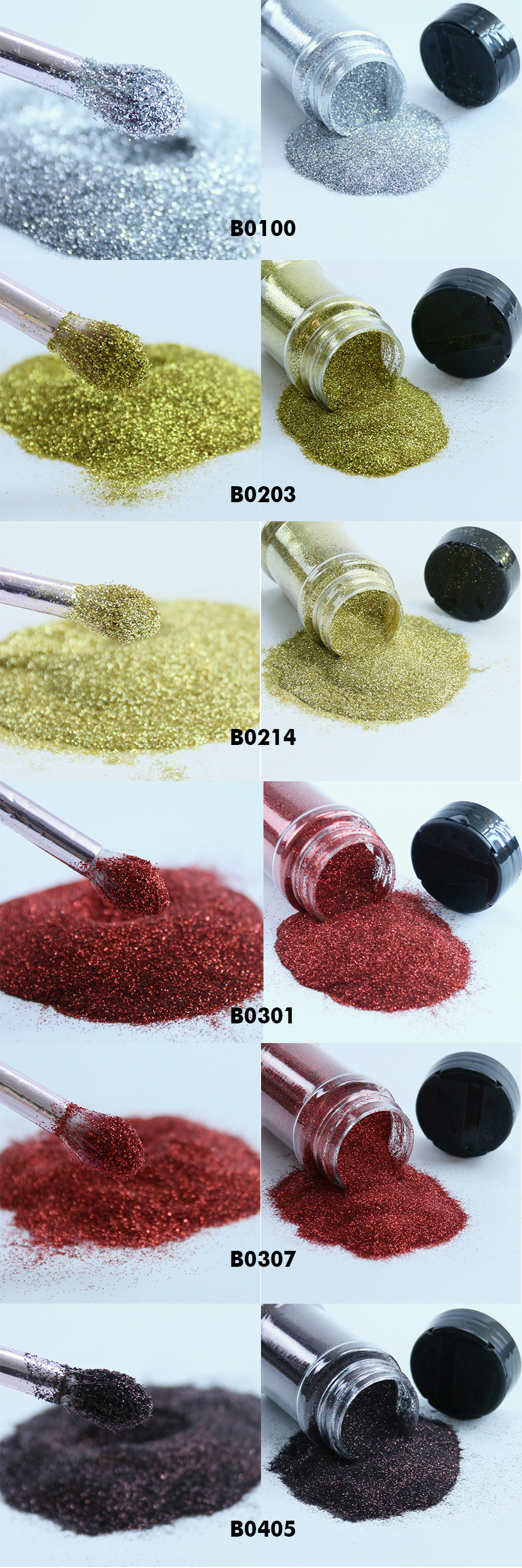 Craft Decorated Brightly Fine Glitter Wholesale Bulk 1/128 Gold Glitter Powder