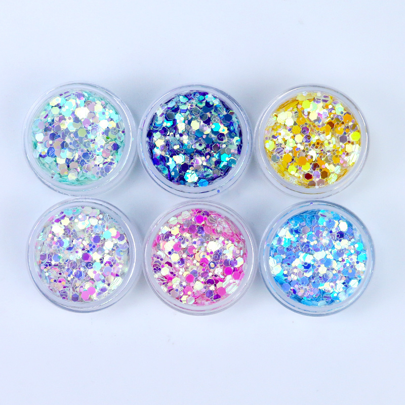 High Quality glitter Wholesale Cosmetic Beauty Colors glitter For Face Hair Nails Body Festival Glitter Set Kit