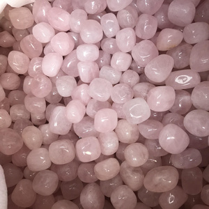 Wholesale Natural Healing Crystal Tumbles Pink Rose Quartz Tumbled Stone Crystals Bulk