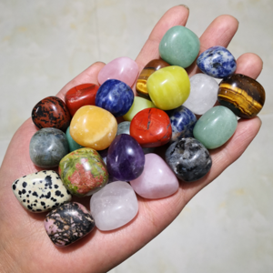 Wholesale High Quality  Natural Bulk Stone Colourful Crystals  Natural Tumbled Stones Polished Crystal Crystal Tumbles