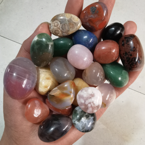 Wholesale High Quality  Natural Bulk Stone Colourful Crystals  Natural Gravel Stones Polished Crystal Crystal Tumbles