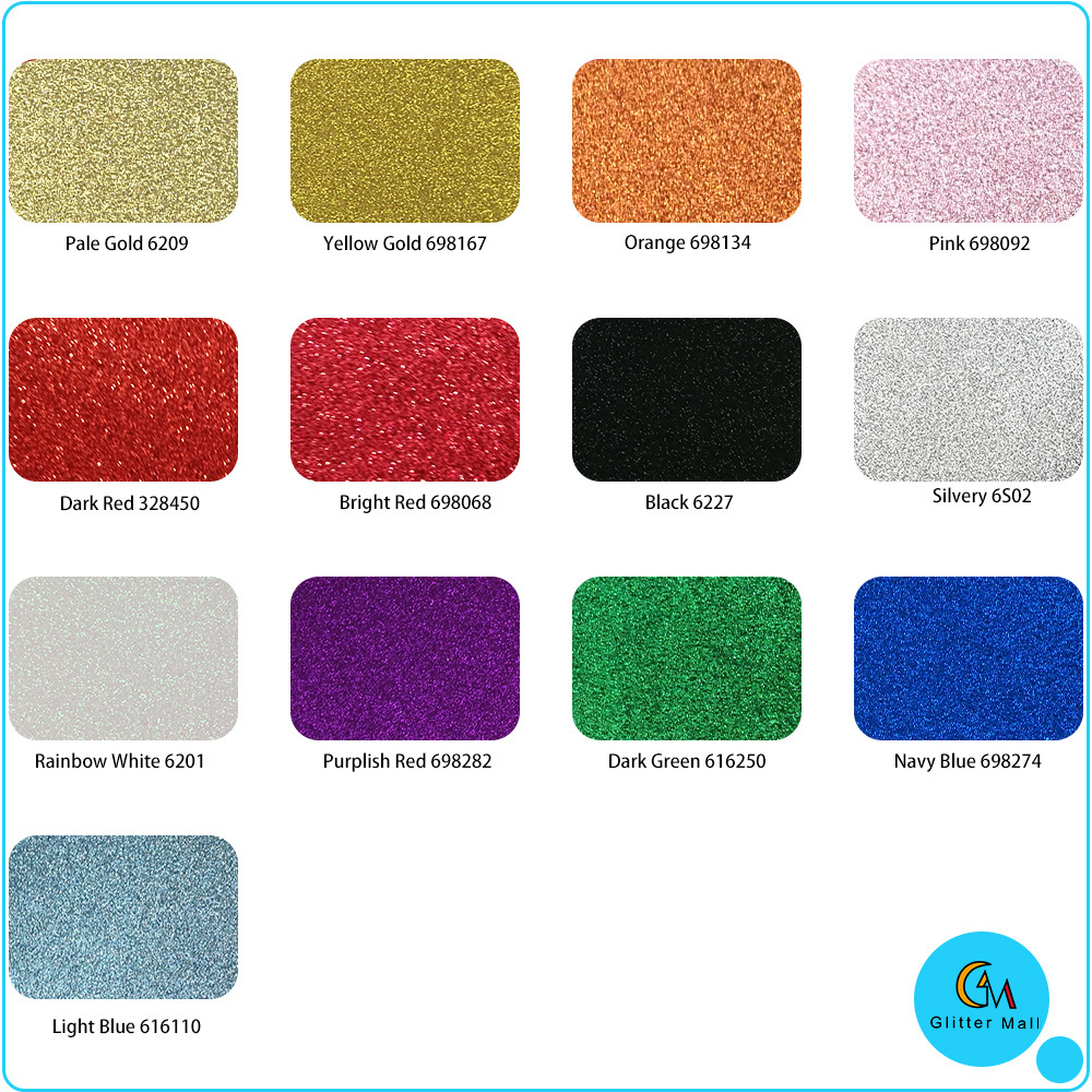 Wholesale Glitter Paper Stock Glitter Cardstock 320gsm A4 39sheets/bag 13colors Mixed Color Craft Paper Screen Printing Virgin