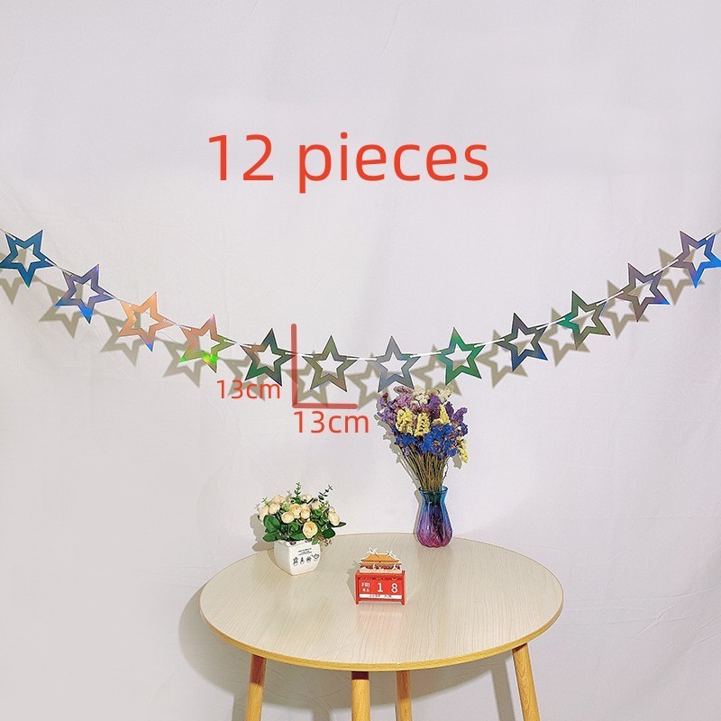 Hanging Paper Star Decorations Confetti Cutouts for Party Cardboard Star  for Classroom Wall Wedding Decors