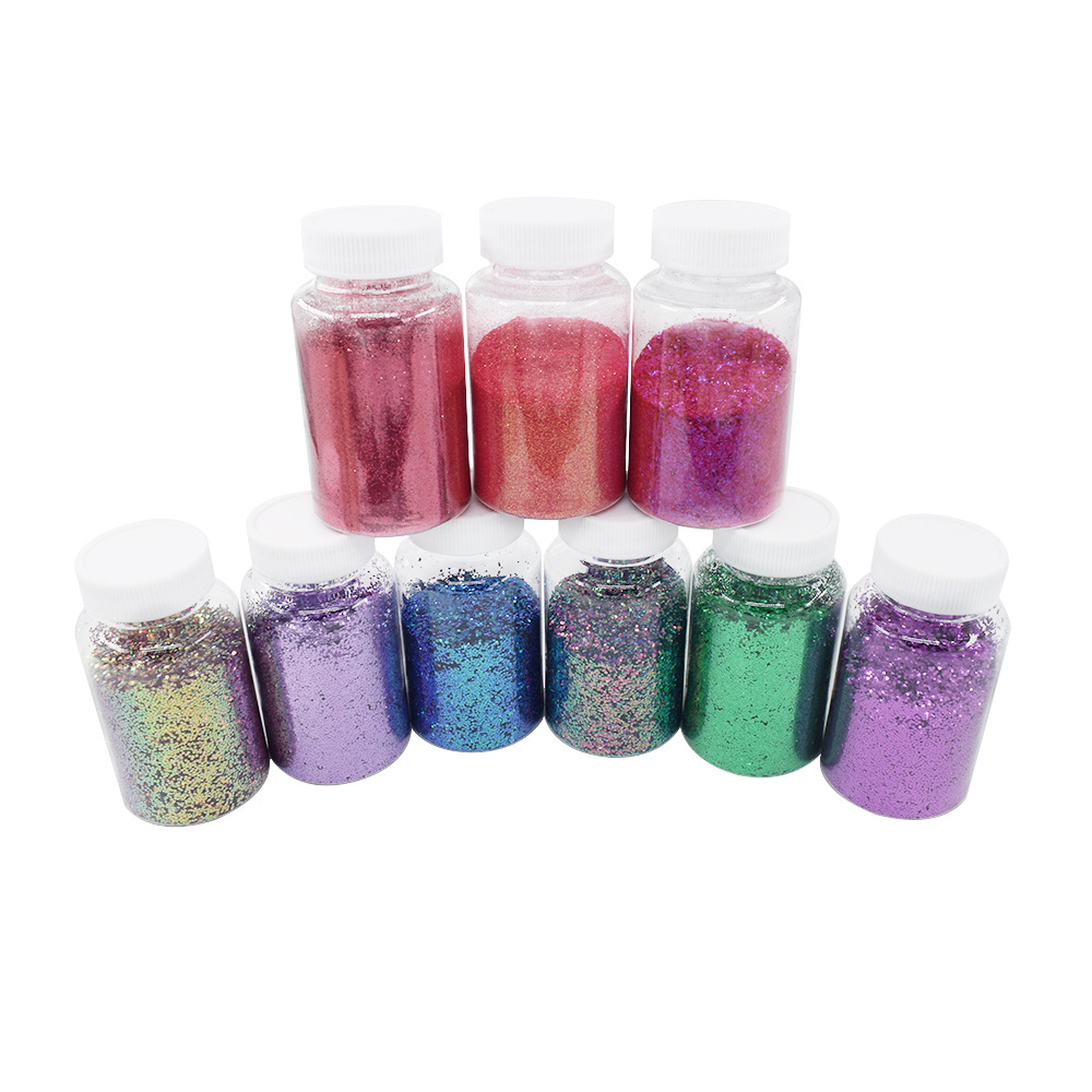 Fine and Chunky Glitter Powder for Resin Assorted Holographic Nail Sequins for Hair Makeup Resin Molds Tumblers