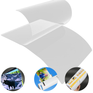 A4 Size Paper Photo PET Material Clear Transparent Thermal Lamination Plastic Pouch Film