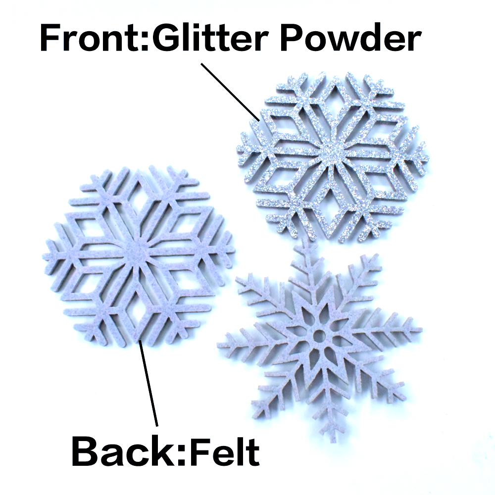 Sliver Glitter Hanging Snowflakes for Christmas Tree Holiday winter Decorations