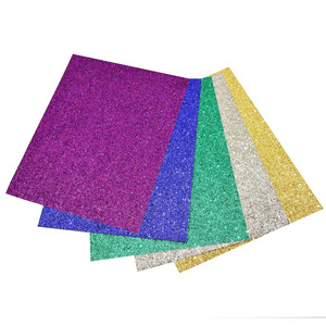 China suppliers custom cut self adhesive 320gsm shiny  A4 glitter  paper