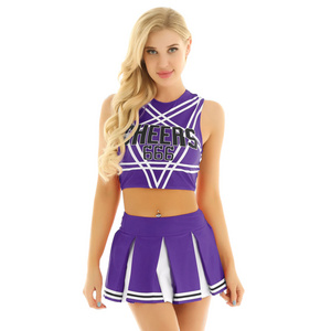 Custom Made Your Own Design Light Weight Professional High Quality 2023 Cheerleading Uniform For Women