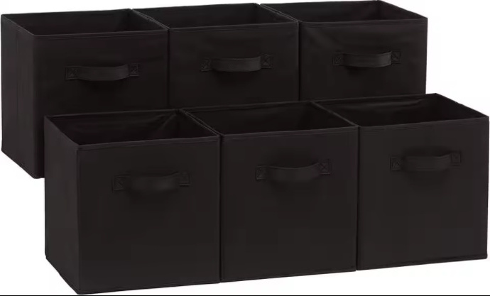 Hot sale fabric cube storage shelves pants scarf foldable cube storage bin containers for clothes