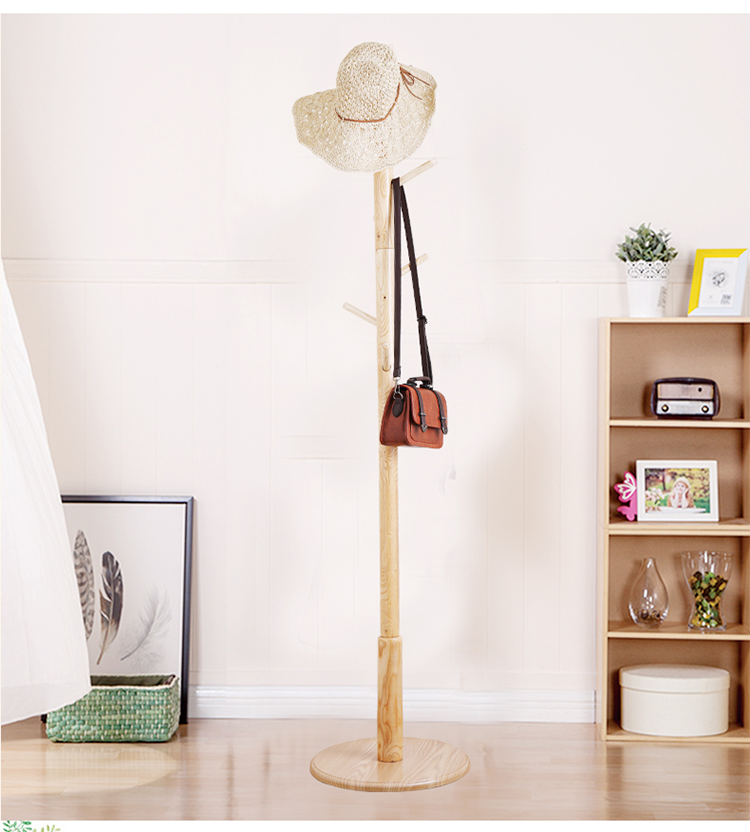 Wholesale wooden coat tree rack hanger stand for clothes hat bags factory sale Glory Hanger