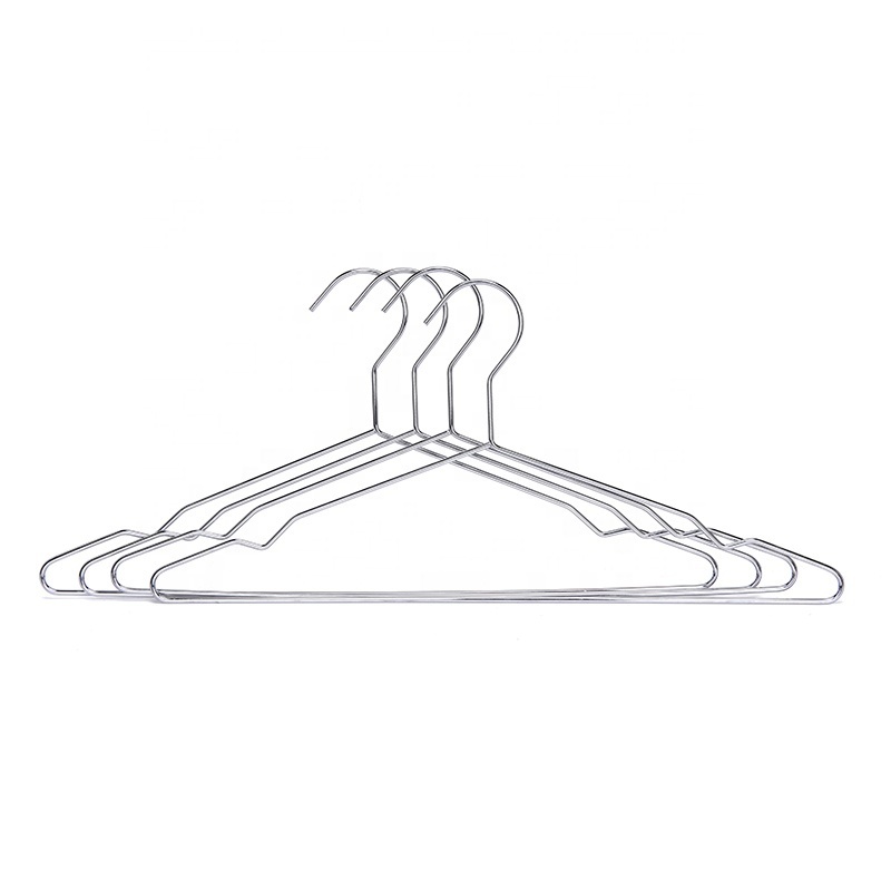 Supplier wholesale strong stainless steel  hanger metal clothes hangers