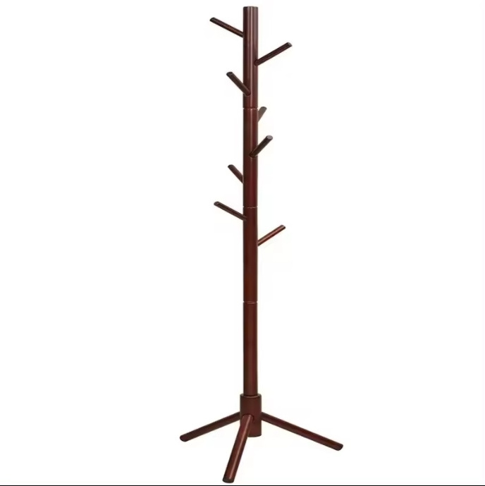 Heavy duty tree shape office coat hanger stand high quality custom wooden clothes hanger bedroom coat rack