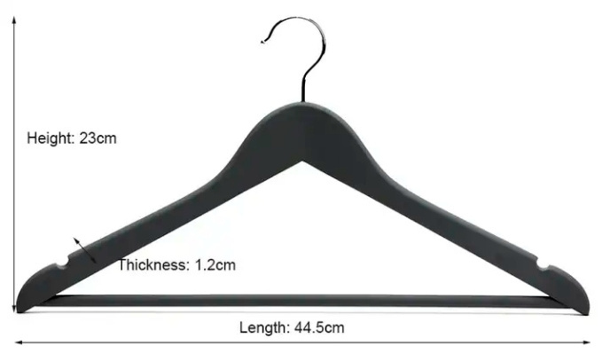 Quality wooden coat hangers custom non slip biodegradable clothes hangers for clothing