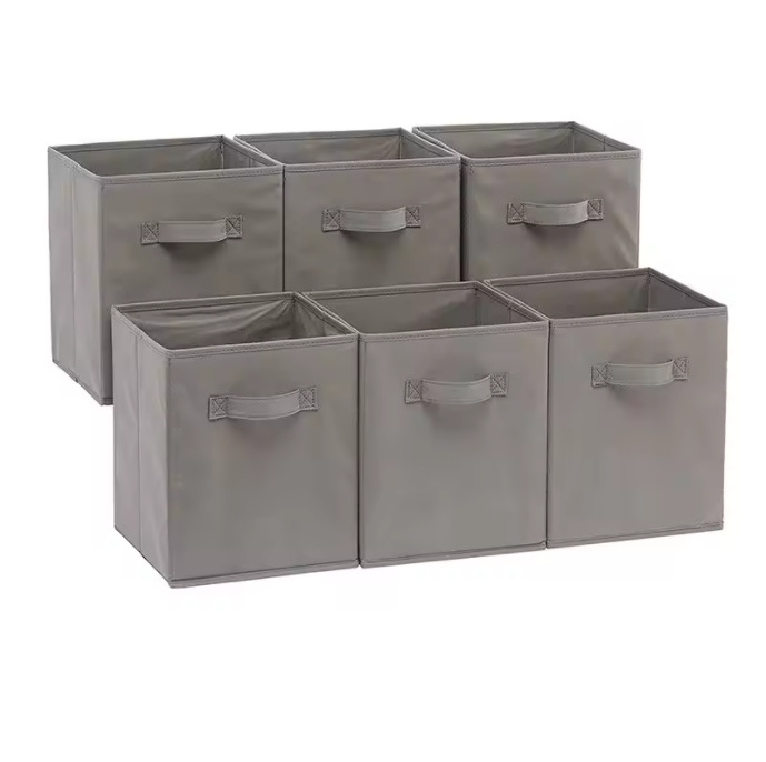 Hot sale fabric cube storage shelves pants scarf foldable cube storage bin containers for clothes