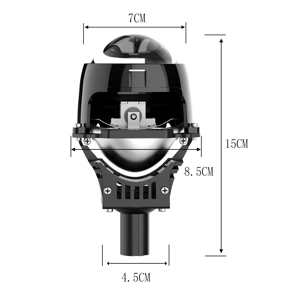 hot selling G90A headlights for car smart temperature control 6500k 9-32V 100W 1100LM bi led laser projector lens headlight