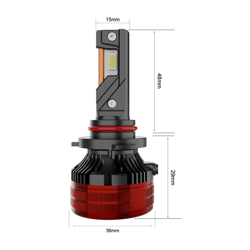 2024 new model T80 600w 60000lm H13  9004  9007 high power three copper pipe super bright led headlight bulb h4