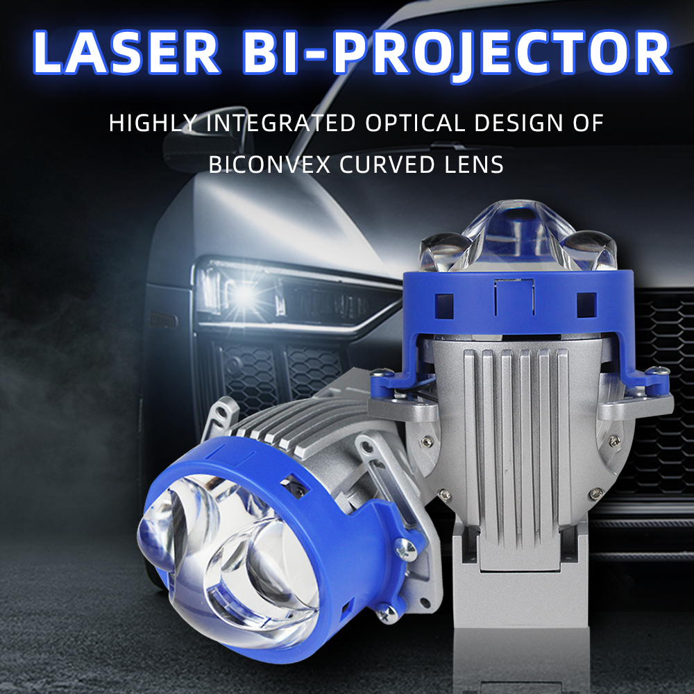 G60 160W 1600LM dual laser lens 3.0 H4 H7 H11 bi led lens car led projector lens 9004 9005 9006 9007 9012  led headlight bulbs