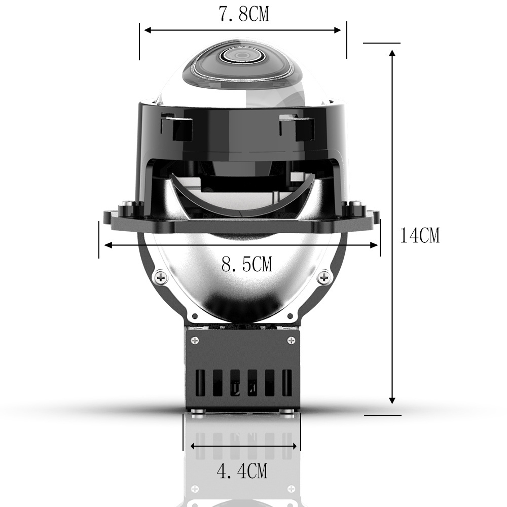 Top quality G90B universal car model waterproof great concentrating effect 140W 1400LM 9-32v 3.0 inch led projector headlight