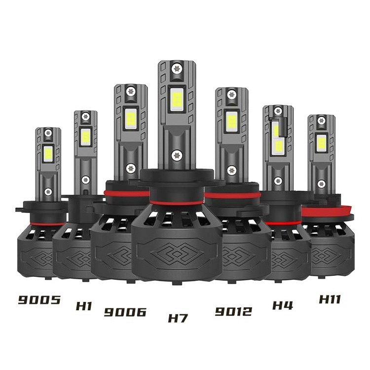 Factory Wholesale Car Led Headlight Bulb H7 9005 9006 9012  H1 H11 H13  H4 Led Headlight For Car