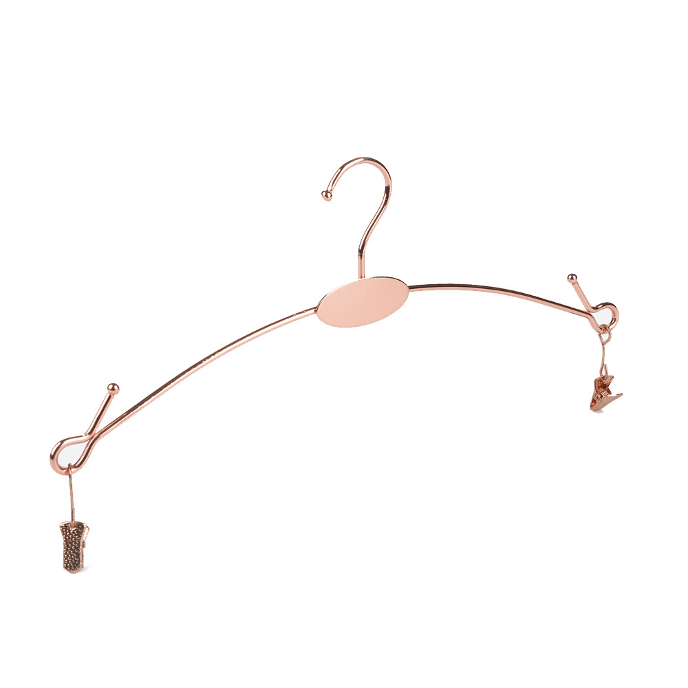 Wholesale Rose Gold Wire Clothes Hanger Body Lingerie Hangers Metal For Display