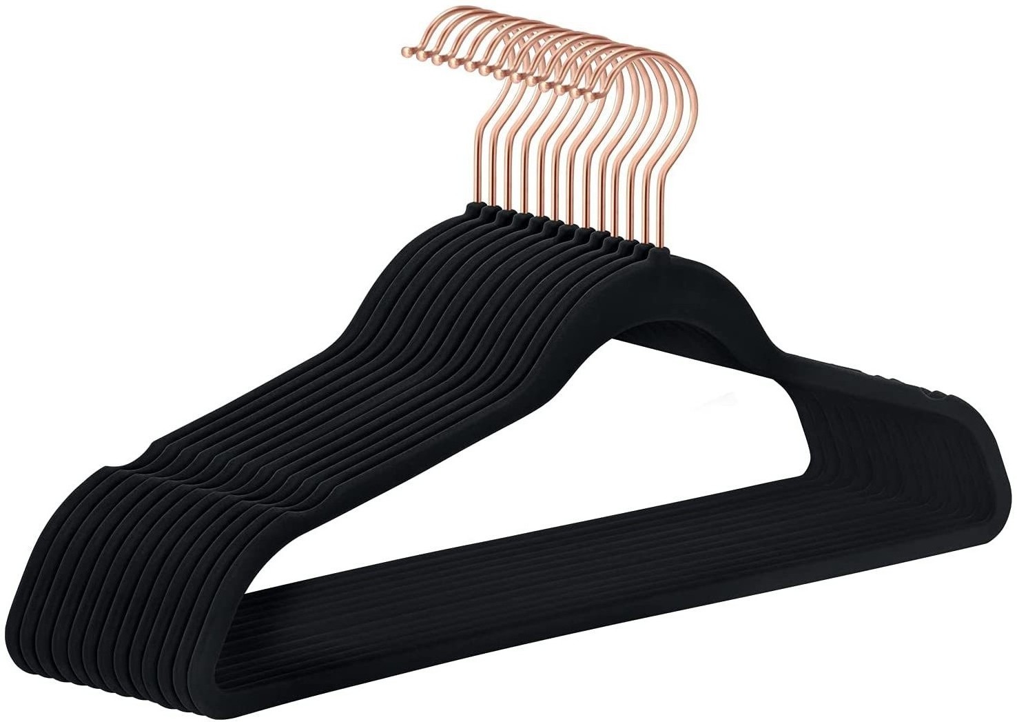 Manufacturer premium space save slim velvet fabric hanger non slip velvet hangers 50 pack wholesale