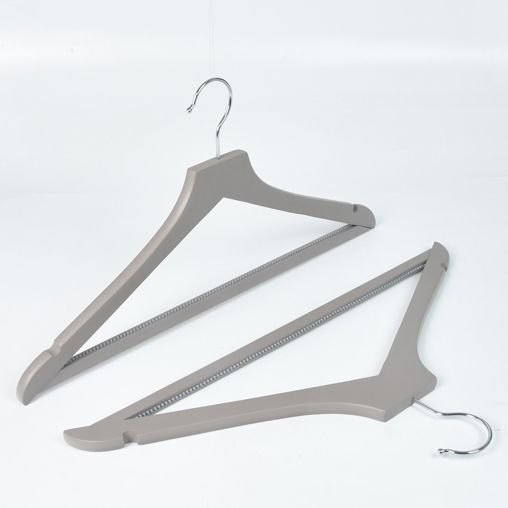 Hot Sale Clothing Hanger Flat Head Non Slip Wooden Clothes Hanger for Clothing