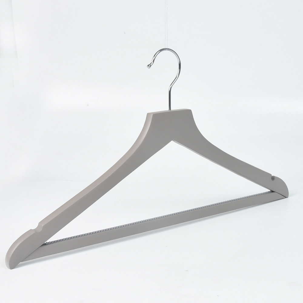 Hot Sale Clothing Hanger Flat Head Non Slip Wooden Clothes Hanger for Clothing