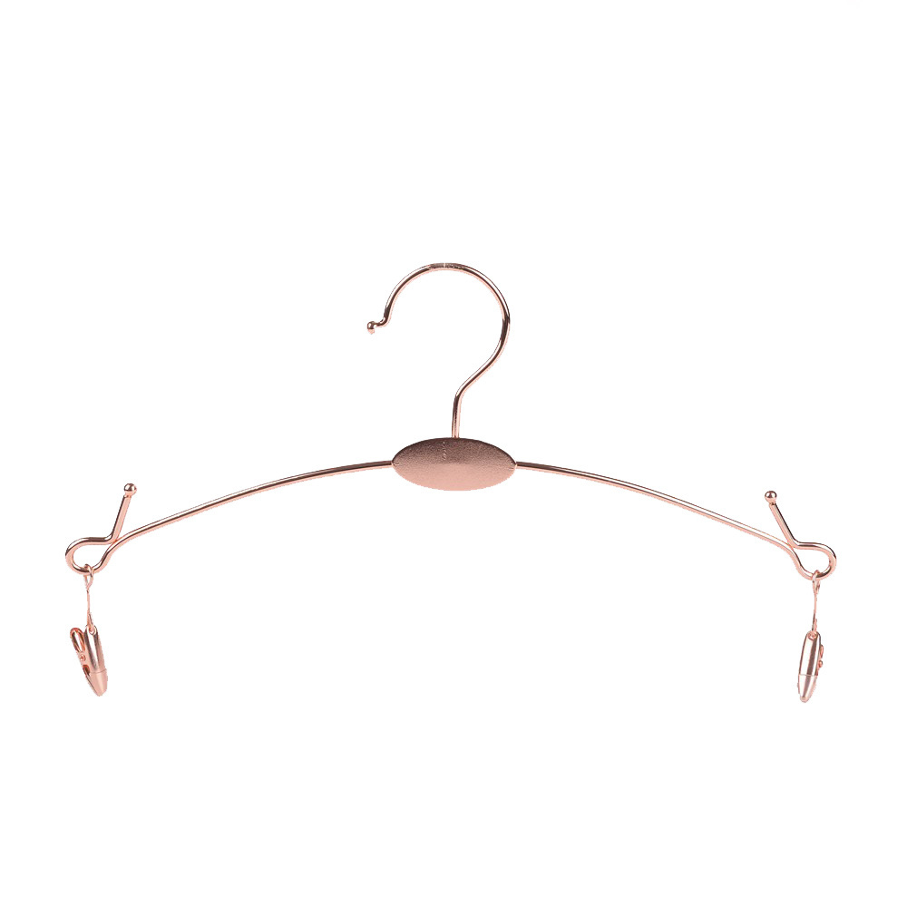 Wholesale Rose Gold Wire Clothes Hanger Body Lingerie Hangers Metal For Display