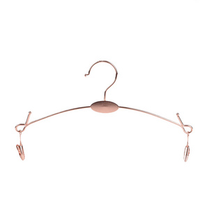 Wholesale Rose Gold Wire Clothes Hanger Body Lingerie Hangers Metal For Display