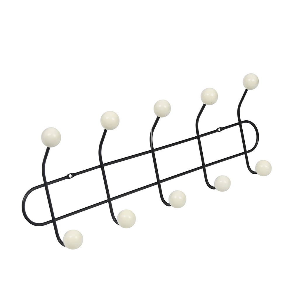 Wall Mounted Coat Rack Hooks Metal Double wall-mounted Hooks bathroom kitchen towel robe hooks