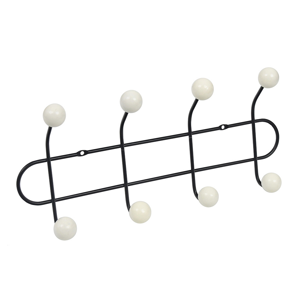 Wall Mounted Coat Rack Hooks Metal Double wall-mounted Hooks bathroom kitchen towel robe hooks