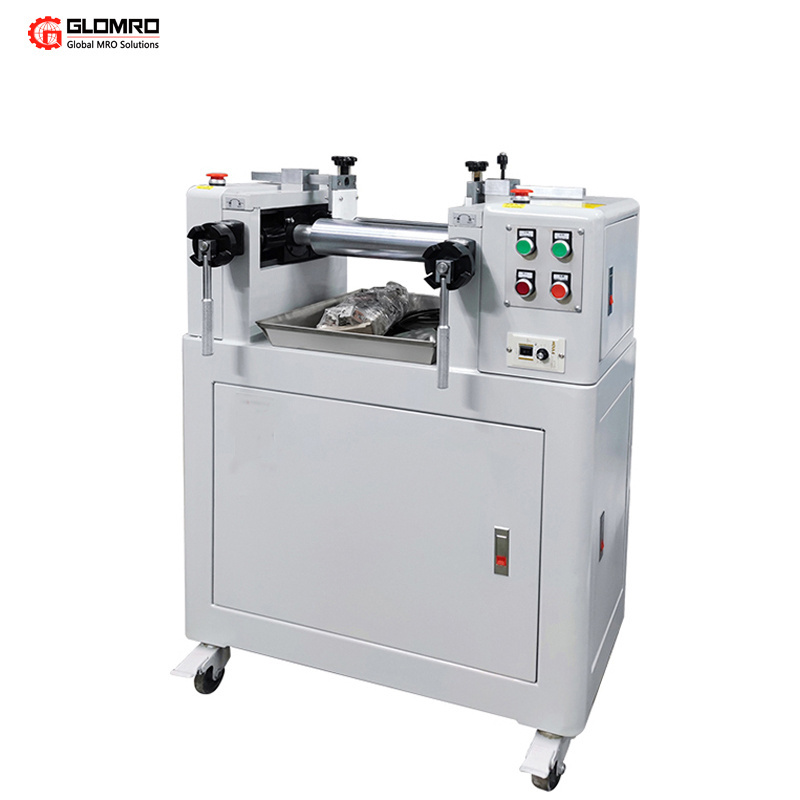 Two roller mixing machine plastic rubber silica gel mixing table type open mixing machine