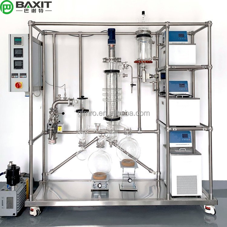 Short Path Evaporator Wiped Film Molecular Distillation Machine 150