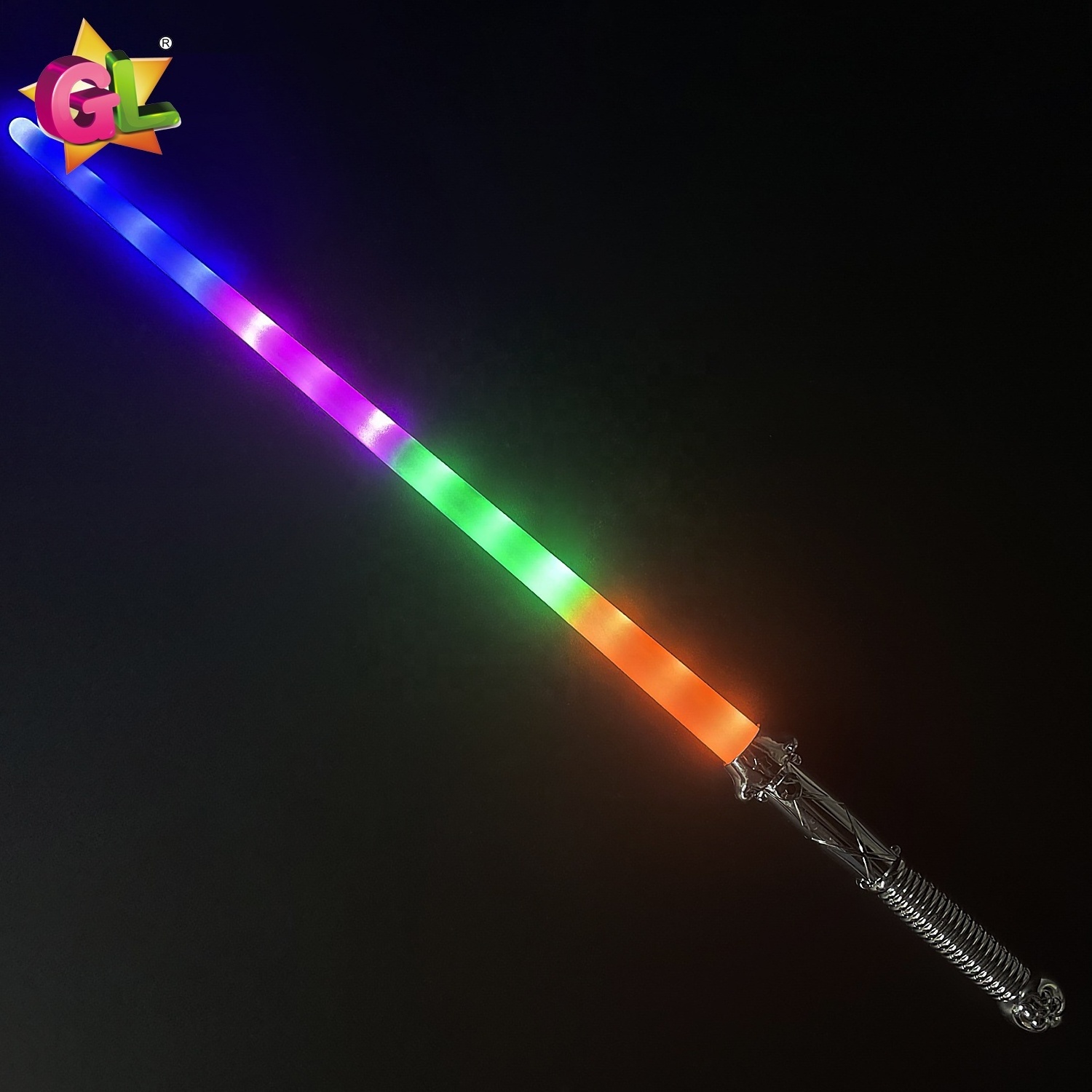 Led toys Flashing 13 led sword light up sword children lightsaber induction glow sword party cosplay toy