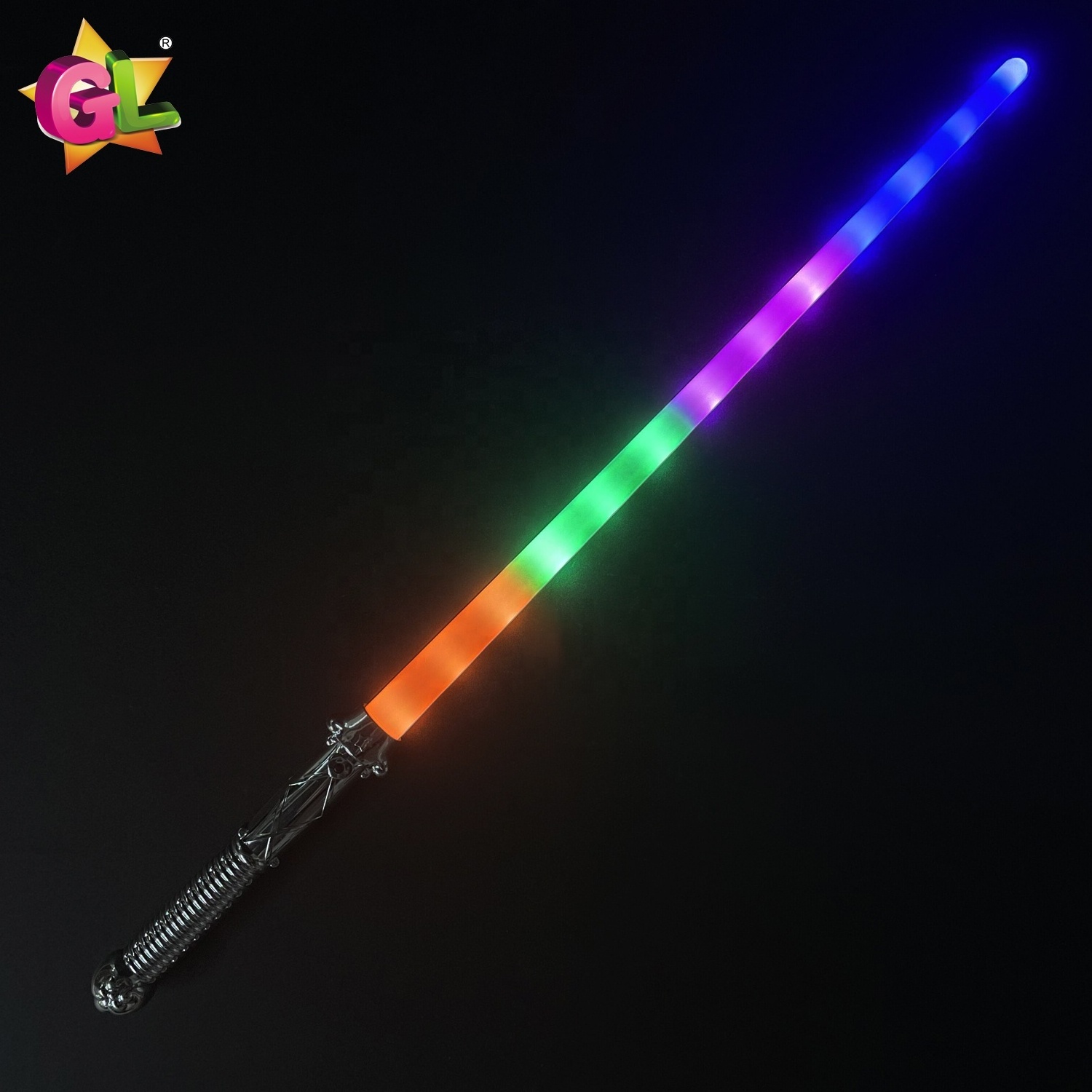 Led toys Flashing 13 led sword light up sword children lightsaber induction glow sword party cosplay toy