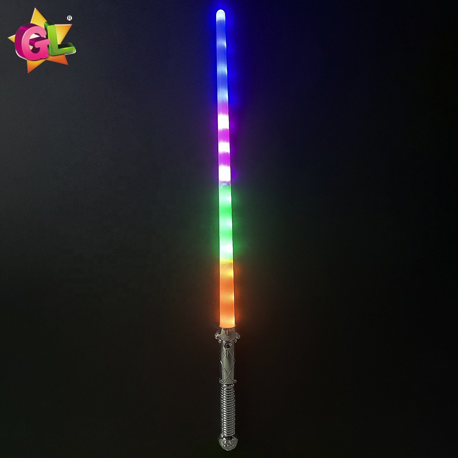 Led toys Flashing 13 led sword light up sword children lightsaber induction glow sword party cosplay toy