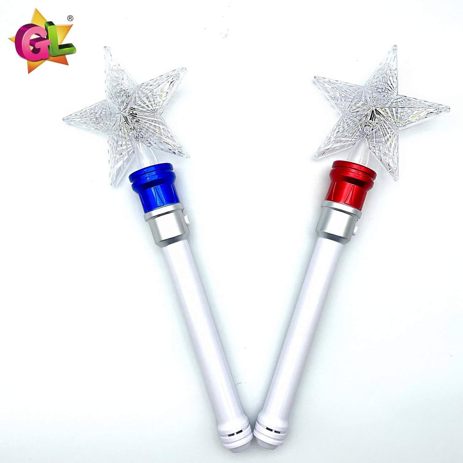 Light up toys 12 light up spinning star wand led high speed rotating star stick glow in the dark